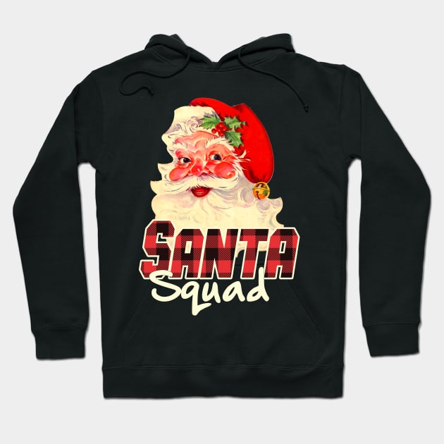 Santa Squad Christmas for Women Hoodie by wheeleripjm